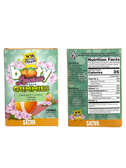 Crave Gummies - Booty Lucious Peach