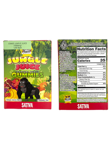 Crave Gummies - Jungle Juice Tropical Punch