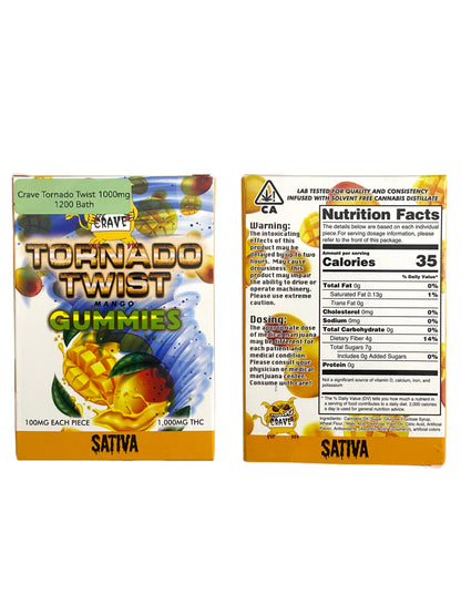 Crave Gummies - Tornado Twist Mango